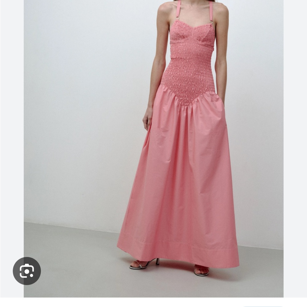Anna October Pink Ruched Dress